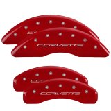 MGP Front set 2 Caliper Covers Engraved Front Cruze Yellow finish black ch thumbnail 6
