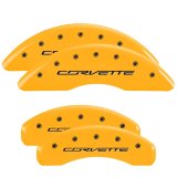 MGP Front set 2 Caliper Covers Engraved Front MGP Black finish silver ch thumbnail 6