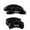 MGP 4 Caliper Covers Engraved Front & Rear JEEP Black finish silver ch thumbnail 8