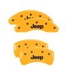 MGP 4 Caliper Covers Engraved Front & Rear JEEP Yellow finish black ch thumbnail 8