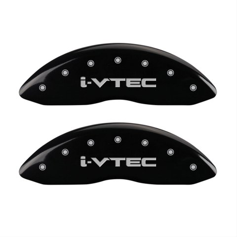 MGP 4 Caliper Covers Engraved Front & Rear i-Vtec Black finish silver ch thumbnail 1
