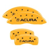 MGP 4 Caliper Covers Engraved Front & Rear MGP Yellow finish black ch thumbnail 7