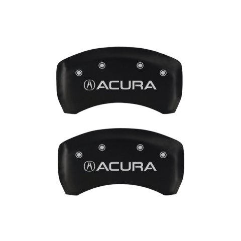 MGP 4 Caliper Covers Engraved Front & Rear Acura Red finish silver ch thumbnail 9