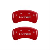MGP 4 Caliper Covers Engraved Front & Rear i-Vtec Red finish silver ch thumbnail 2