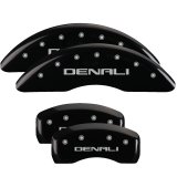 MGP 4 Caliper Covers Engraved Front & Rear Denali Black finish silver ch thumbnail 5