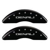 MGP 4 Caliper Covers Engraved Front & Rear Denali Black finish silver ch thumbnail 6