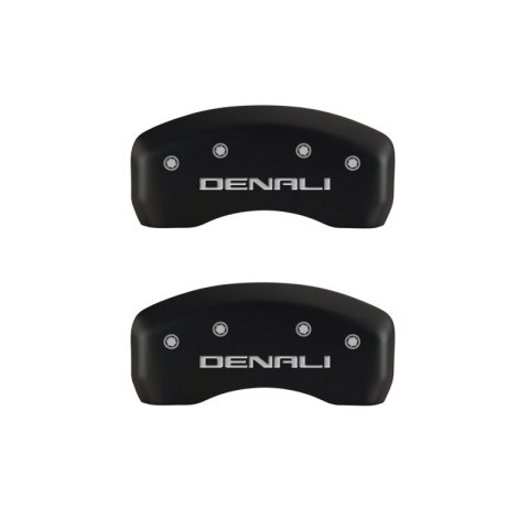 MGP 4 Caliper Covers Engraved Front & Rear Denali Red finish silver ch thumbnail 6
