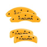 MGP 4 Caliper Covers Engraved Front & Rear MGP Yellow finish black ch thumbnail 6