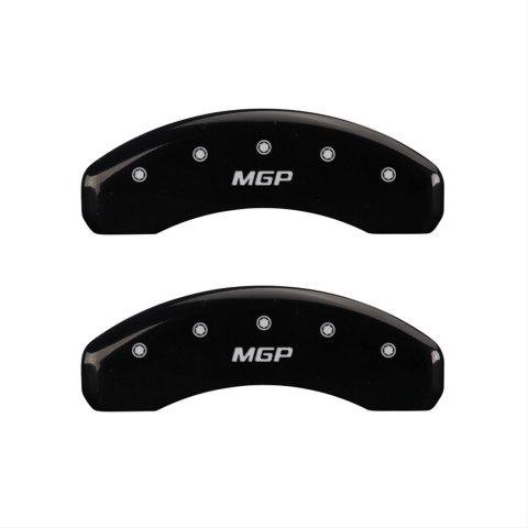 MGP 4 Caliper Covers Engraved Front & Rear MGP Black finish silver ch thumbnail 2
