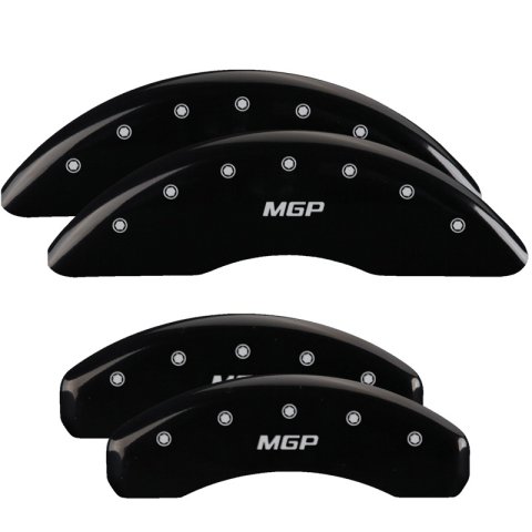 MGP 4 Caliper Covers Engraved Front & Rear MGP Black finish silver ch thumbnail 7