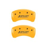 MGP 4 Caliper Covers Engraved Front & Rear Bowtie Black finish silver ch thumbnail 9