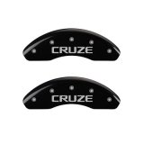 MGP 4 Caliper Covers Engraved Front & Rear Cruze Black finish silver ch thumbnail 3