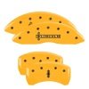 MGP 4 Caliper Covers Engraved Front Lincoln Engraved Rear Star logo Yellow finish black ch thumbnail 8