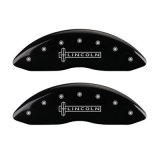 MGP 4 Caliper Covers Engraved Front & Rear Lincoln Black finish silver ch thumbnail 3