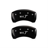 MGP 4 Caliper Covers Engraved Front Lincoln Engraved Rear MKT Black finish silver ch thumbnail 2