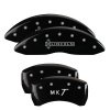 MGP 4 Caliper Covers Engraved Front Lincoln Engraved Rear MKT Black finish silver ch thumbnail 8
