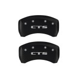 MGP 4 Caliper Covers Engraved Front Cursive/Cadillac Engraved Rear CTS Red finish silver ch thumbnail 9