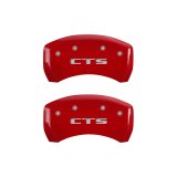 MGP 4 Caliper Covers Engraved Front Cursive/Cadillac Engraved Rear CTS Yellow finish black ch thumbnail 9