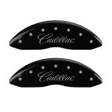 MGP 4 Caliper Covers Engraved Front Cursive/Cadillac Engraved Rear CTS4 Black finish silver ch thumbnail 5