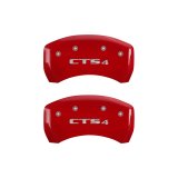 MGP 4 Caliper Covers Engraved Front Cursive/Cadillac Engraved Rear CTS4 Yellow finish black ch thumbnail 9