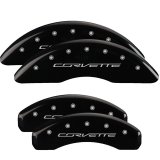 MGP 4 Caliper Covers Engraved Front & Rear C7/Corvette Black finish silver ch thumbnail 3
