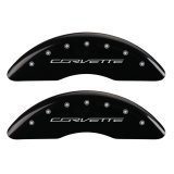 MGP 4 Caliper Covers Engraved Front & Rear C7/Corvette Black finish silver ch thumbnail 4
