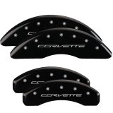 MGP 4 Caliper Covers Engraved Front & Rear C7/Corvette Black finish silver ch thumbnail 5