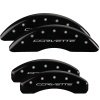 MGP 4 Caliper Covers Engraved Front & Rear C7/Corvette Black finish silver ch thumbnail 8