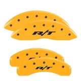 MGP 4 Caliper Covers Engraved Front & Rear Stingray Yellow finish black ch thumbnail 7