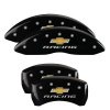 MGP 4 Caliper Covers Engraved Front & Rear Chevy racing Black finish silver ch thumbnail 5
