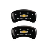MGP 4 Caliper Covers Engraved Front & Rear Chevy racing Black finish silver ch thumbnail 6
