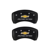 MGP 4 Caliper Covers Engraved Front & Rear Chevy racing Red finish silver ch thumbnail 7