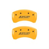 MGP 4 Caliper Covers Engraved Front & Rear Gen 5/SS Yellow finish black ch thumbnail 1