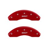 MGP 4 Caliper Covers Engraved Front & Rear MGP Red finish silver ch thumbnail 4