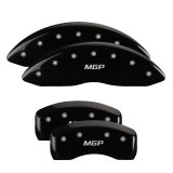 MGP 4 Caliper Covers Engraved Front & Rear MGP Black finish silver ch thumbnail 3