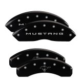 MGP 4 Caliper Covers Engraved Front 2015/Mustang Engraved Rear 2015/Bar & Pony Black finish slvr ch thumbnail 2