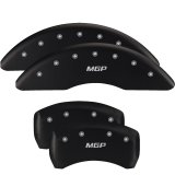 MGP 4 Caliper Covers Engraved Front & Rear MGP Black finish silver ch thumbnail 7