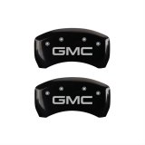 MGP 4 Caliper Covers Engraved Front & Rear GMC Black finish silver ch thumbnail 1