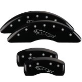 MGP 4 Caliper Covers Engraved Front & Rear Acura Black finish silver ch thumbnail 6