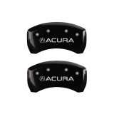 MGP 4 Caliper Covers Engraved Front & Rear Acura Black finish silver ch thumbnail 9