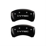 MGP 4 Caliper Covers Engraved Front & Rear i-Vtec Black finish silver ch thumbnail 2