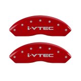 MGP 4 Caliper Covers Engraved Front & Rear i-Vtec Red finish silver ch thumbnail 5