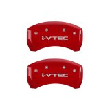 MGP 4 Caliper Covers Engraved Front & Rear i-Vtec Red finish silver ch thumbnail 9