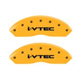 MGP 4 Caliper Covers Engraved Front & Rear i-Vtec Yellow finish black ch thumbnail 1
