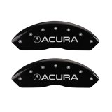 MGP 4 Caliper Covers Engraved Front Acura Engraved Rear TLX Black finish silver ch thumbnail 5