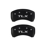 MGP 4 Caliper Covers Engraved Front Acura Engraved Rear TLX Red finish silver ch thumbnail 6