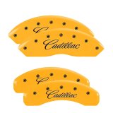 MGP 4 Caliper Covers Engraved Front & Rear MGP Yellow finish black ch thumbnail 5