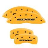 MGP 4 Caliper Covers Engraved Front & Rear EDGE/2015 Yellow finish black ch thumbnail 3