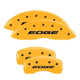 MGP 4 Caliper Covers Engraved Front & Rear EDGE/2015 Yellow finish black ch thumbnail 4