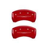 MGP 4 Caliper Covers Engraved Front & Rear Style 2/Chrysler Wing Yellow finish black ch thumbnail 9